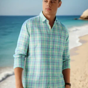 SZN Men's Solid Cotton Casual Shirt