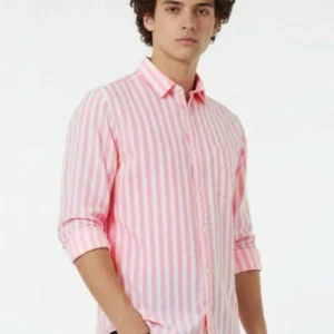 SZN Men's Striped Casual Shirt