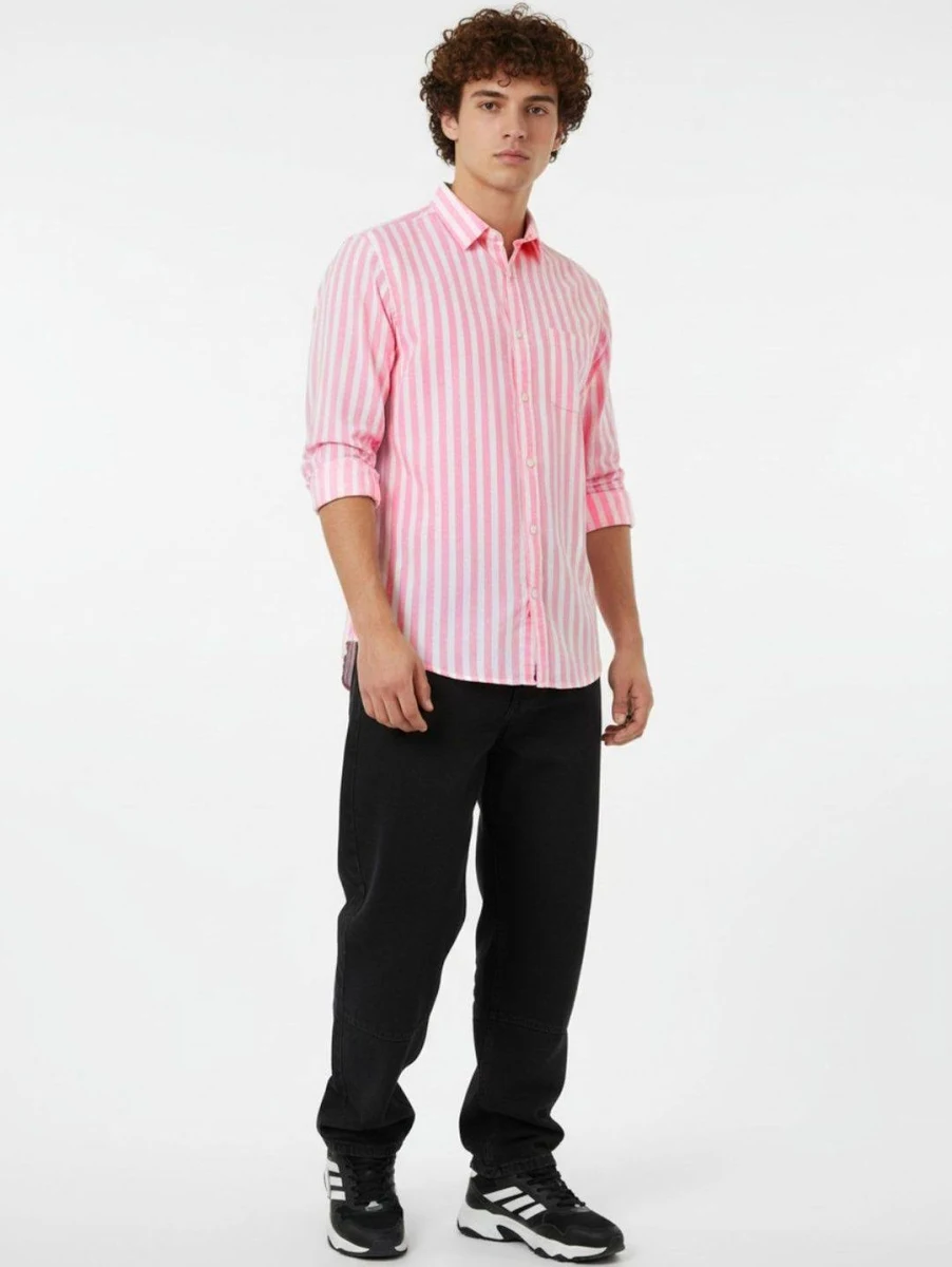 SZN Men's Striped Casual Shirt - Image 3