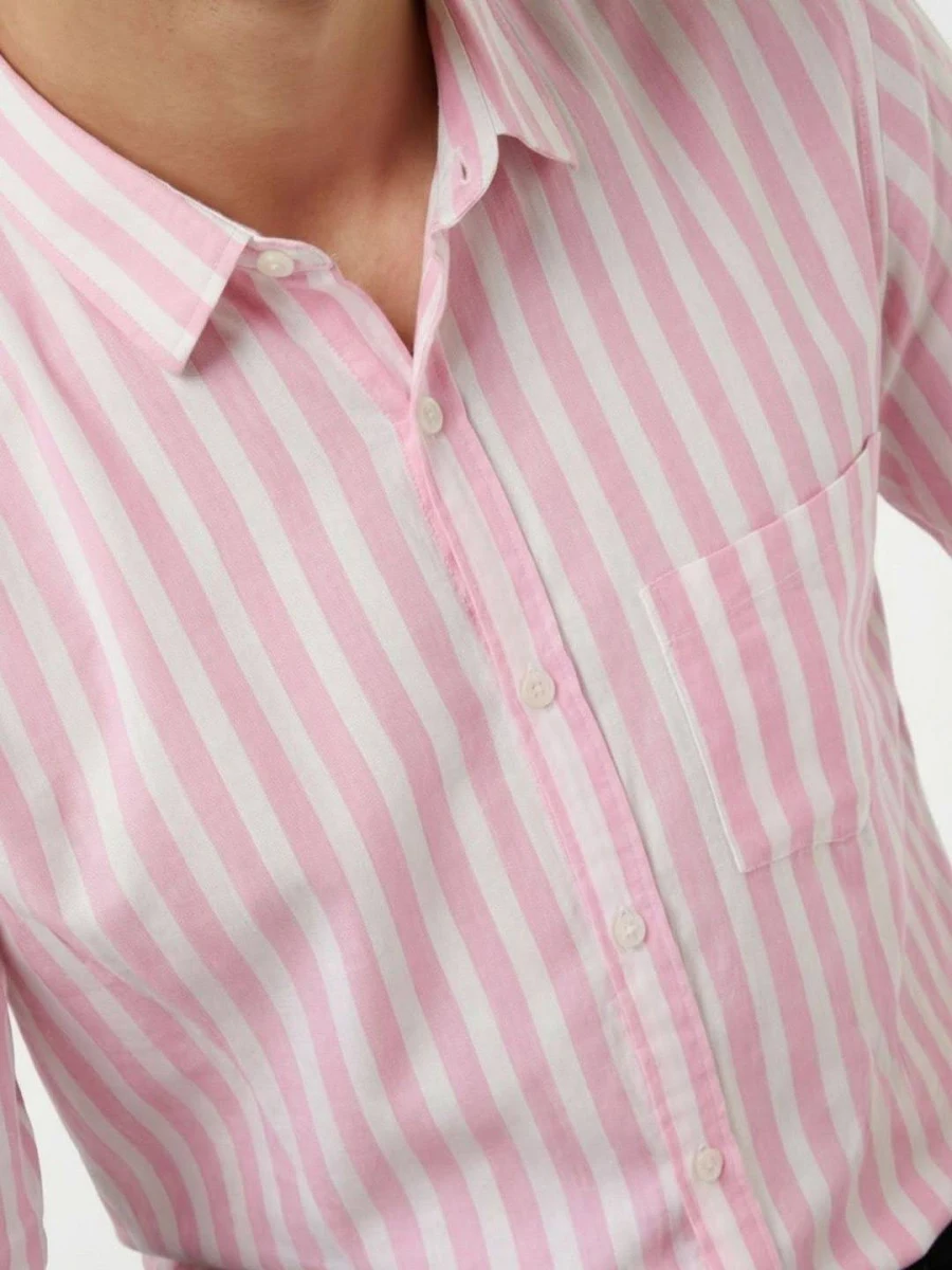 SZN Men's Striped Casual Shirt - Image 2